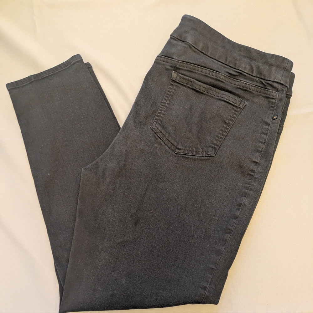 Jeggings Chico's Black Women's Pre Loved Condition - Picture 2 of 7